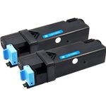 Set of 2 Compatible Dell 310-9060 Cyan High Yield Toner Cartridges (KU053)