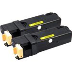 Set of 2 Compatible Dell 310-9062 Yellow High Yield Toner Cartridges (KU054)