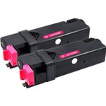 Set of 2 Compatible Dell 310-9064 Magenta High Yield Toner Cartridges (KU055)