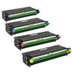 Set of 4 Compatible Dell 3110cn / 3115cn High Yield Toner Cartridges