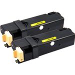 Set of 2 Compatible Dell 330-1438 Yellow High Yield Toner Cartridges (T108C)