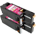 Set of 2 Compatible Dell 593-BBJV Magenta Toner Cartridges (G20VW)