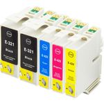 Set of 5 Compatible Epson 32 & Epson 42 Ink Cartridges