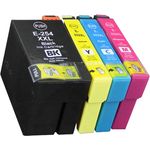 Set of 4 Compatible Epson 252XL High Yield Ink Cartridges