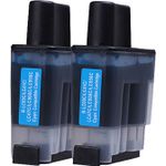 Set of 2 Compatible Brother LC-41C Cyan Ink Cartridges