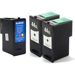 Set of 3 Compatible Lexmark 44XL & 43XL High Yield Ink Cartridges