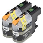 Set of 2 Compatible Brother LC-107BK Black Extra High Yield Ink Cartridges