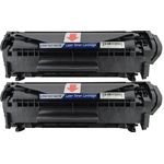 Set of 2 Compatible Canon 104 Black Laser Toner Cartridges (0263B001AA)