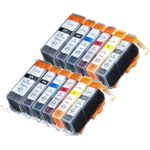 Set of 12 Compatible Canon PGI-225 & CLI-226 Ink Cartridges