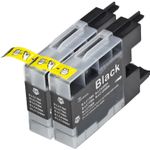 Set of 2 Compatible Brother LC-79BK Black Extra High Yield Ink Cartridges