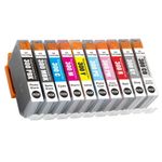 Set of 10 Compatible Canon PFI-300 Ink Cartridges