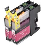 Set of 2 Compatible Brother LC-103 / LC-101 Magenta High Yield Ink Cartridges