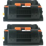 2 x HP Compatible 64X Black High-Yield Toner Cartridges (CC364X)