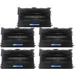 5 x HP Remanufactured 37X Black High Yield Compatible Laser Toner Cartridges (CF237X)