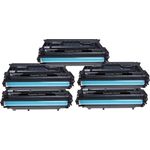 5 x HP Compatible 37A Black Laser Toner Cartridges (CF237A)