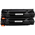 2 x HP Compatible 36A Black Toner Cartridges (CB436A)