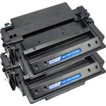 2 x HP Remanufactured 11X High-Yield Black Toner Cartridges (Q6511X)