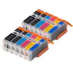 12 x Compatible Canon PGI-280XXL & CLI-281XXL Super High-Yield Ink Cartridges