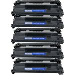 5 x Compatible Canon 052H Black High-Yield Toner Cartridges (2200C001)