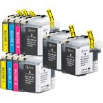 10 x Compatible Brother LC10E Extra High-Yield Ink Cartridges