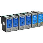 Set of 6 Compatible Canon PG-40 & CL-41 Ink Cartridges