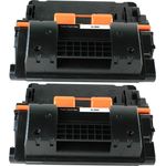 2 x HP Remanufactured 90X High-Yield Black Toner Cartridges (CE390X)