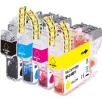 Set of 4 Compatible Brother LC401 XL High Yield Ink Cartridges