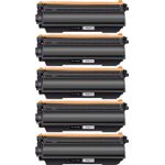 Set of 5 Compatible Canon 071H High Yield Laser Toner Cartridge (5646C001)