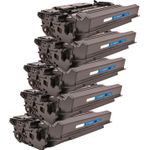 Set of 5 Compatible HP 89X High Yield Laser Toner Cartridge (CF289X)