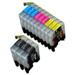 Compatible 12 Pack Brother LC75 High-Yield Ink Cartridges (Replaces LC71)