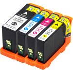 Set of 4 Compatible Dell Series 33 / 34 Extra High Yield Ink Cartridges