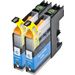 Set of 2 Compatible Brother LC-105C Cyan Extra High Yield Ink Cartridges