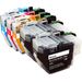 Set of 5 Compatible Brother LC-3017 High Yield Ink Cartridges