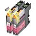 Set of 2 Compatible Brother LC-205M Magenta Extra High Yield Ink Cartridges