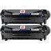 Set of 2 Compatible Canon 104 Black Laser Toner Cartridges (0263B001AA)