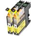 Set of 2 Compatible Brother LC-205Y Yellow Extra High Yield Ink Cartridges