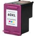 Set of 3 Compatible HP 60XL High Yield Ink Cartridges