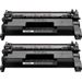 2 Pack Compatible HP 58X Black High-Yield Toner Cartridge (CF258X)