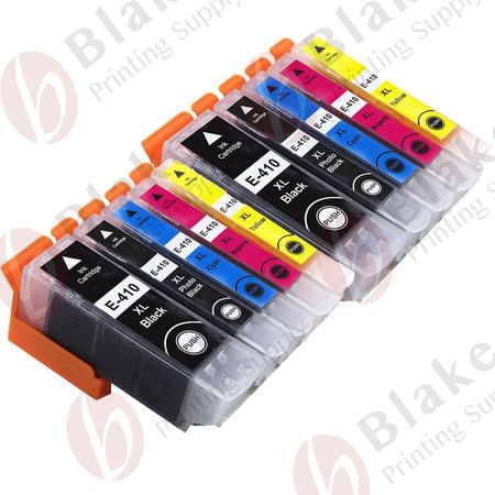 Set of 10 Compatible Epson 410XL High Yield Ink Cartridges