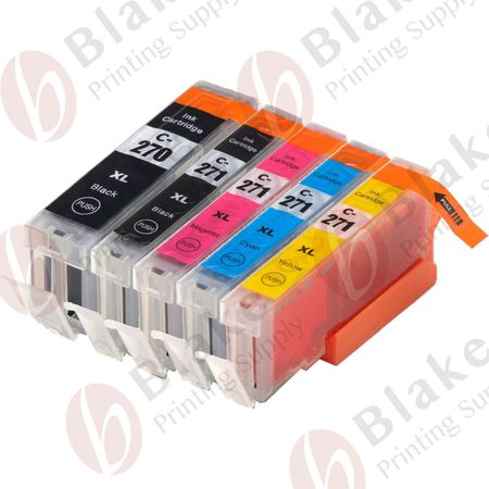 Set of 5 Compatible Canon PGI-270XL & CLI-271XL High Yield Ink Cartridges