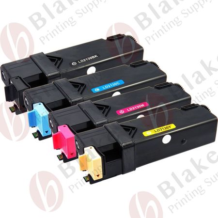 Set of 4 Compatible Dell 2130 / 2135cn High Yield Toner