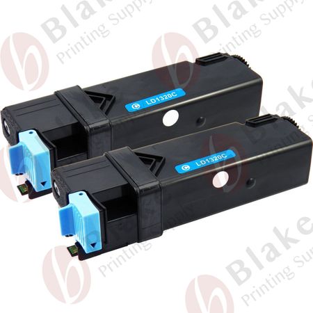 Set of 2 Compatible Dell 310-9060 Cyan High Yield Toner Cartridges (KU053)