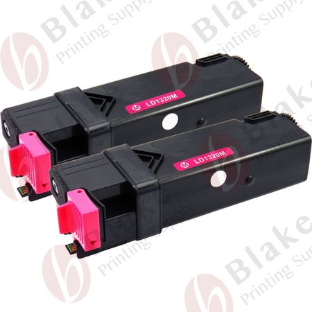 Set of 2 Compatible Dell 310-9064 Magenta High Yield Toner Cartridges (KU055)