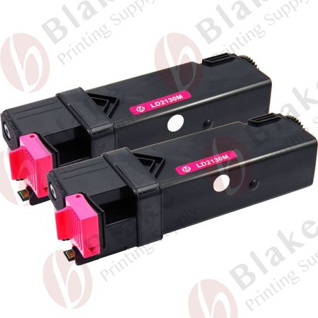 Set of 2 Compatible Dell 330-1433 Magenta High Yield Toner Cartridges (T109C)