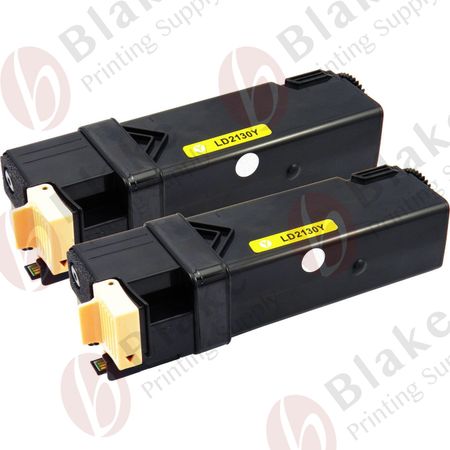 Set of 2 Compatible Dell 330-1438 Yellow High Yield Toner Cartridges (T108C)