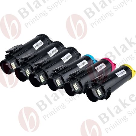 Set of 6 Compatible Dell H625 / H825 High Yield Toner Cartridges