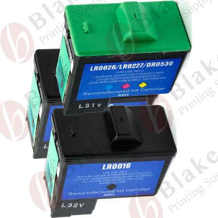 Set of 3 Compatible Dell Series 1 Ink Cartridges