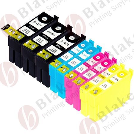 Set of 9 Compatible Epson 127 Extra High Yield Ink Cartridges