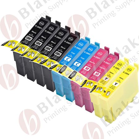 Set of 10 Compatible Epson 200XL High Yield Ink Cartridges