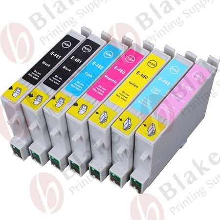 Set of 7 Compatible Epson 48 Ink Cartridges